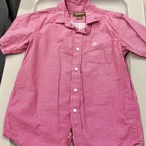 Ariat Kids Pink Short Sleeve Shirt